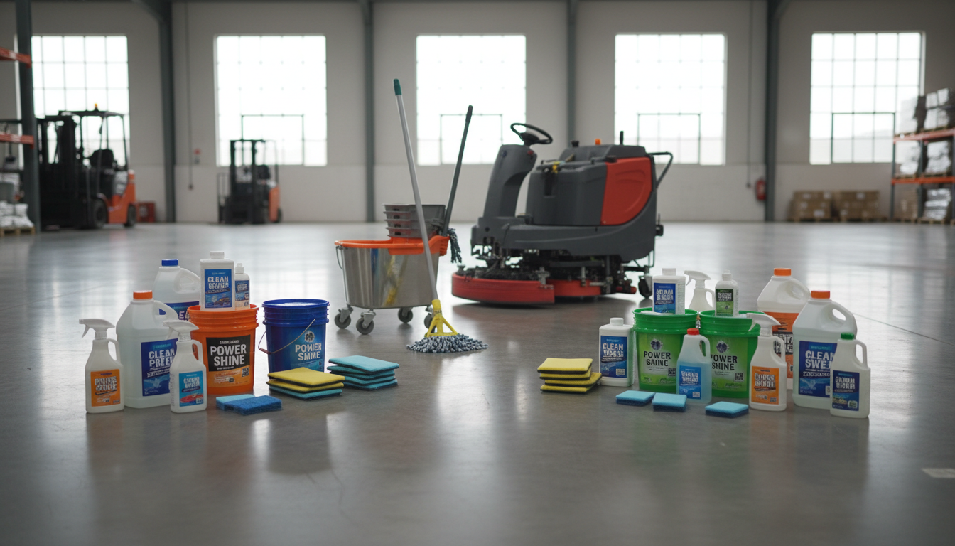 What equipment do I need to start a warehouse cleaning business in Sydney?