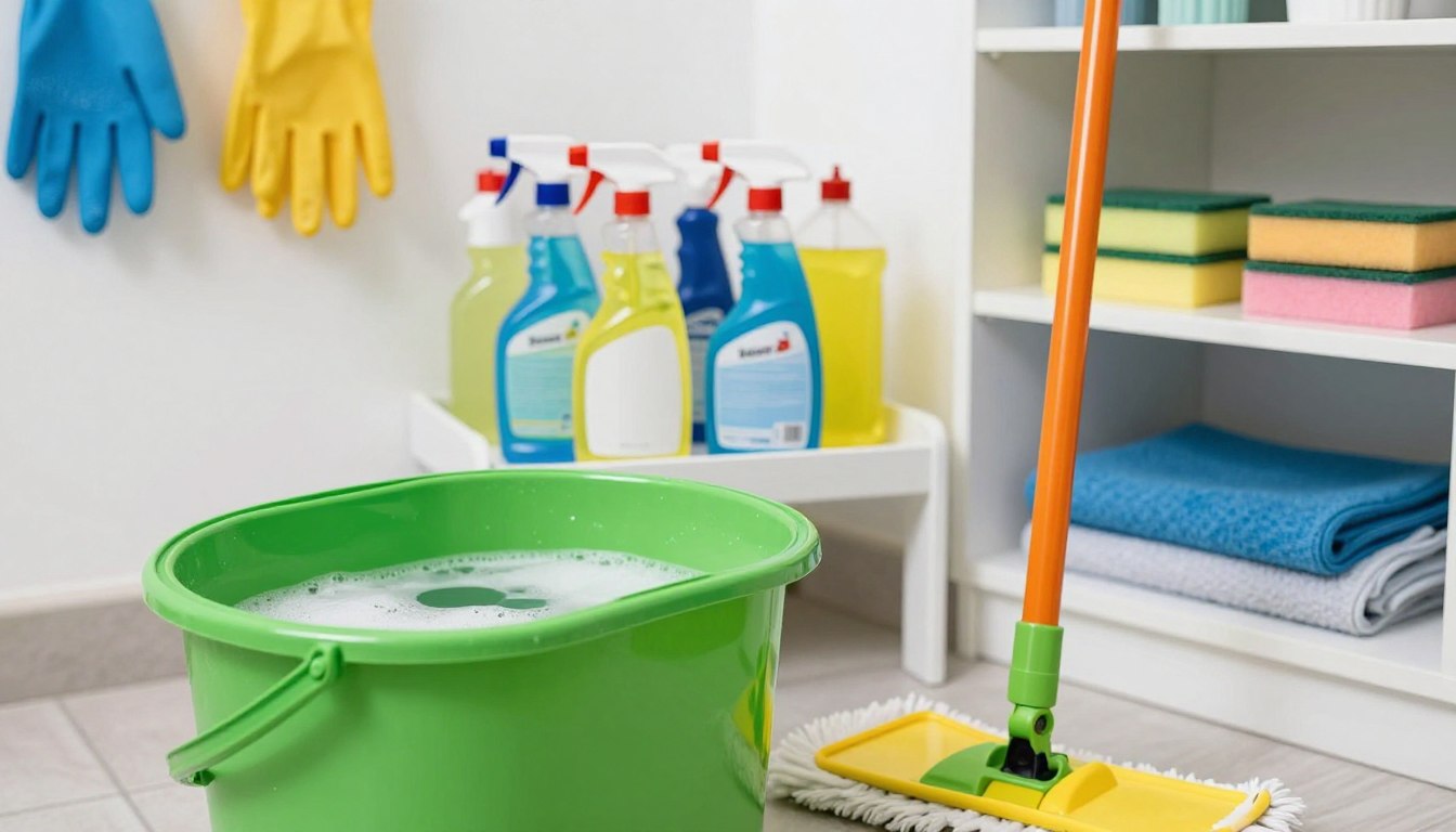 What's the best bucket less mopping system for small spaces?