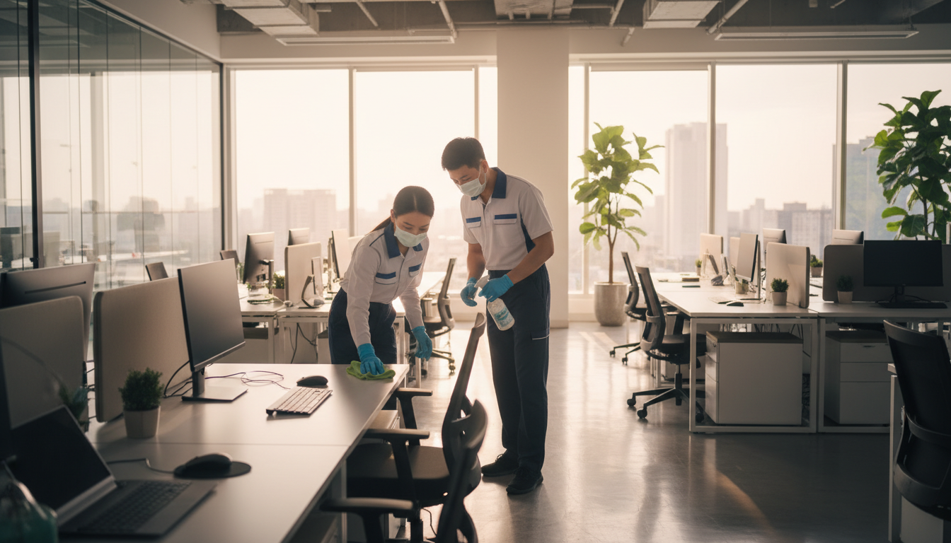 What should be included in an office cleaning contract in Sydney?