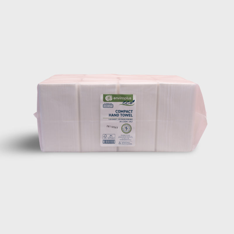 Enviroplus compact hand towels 16x in pack