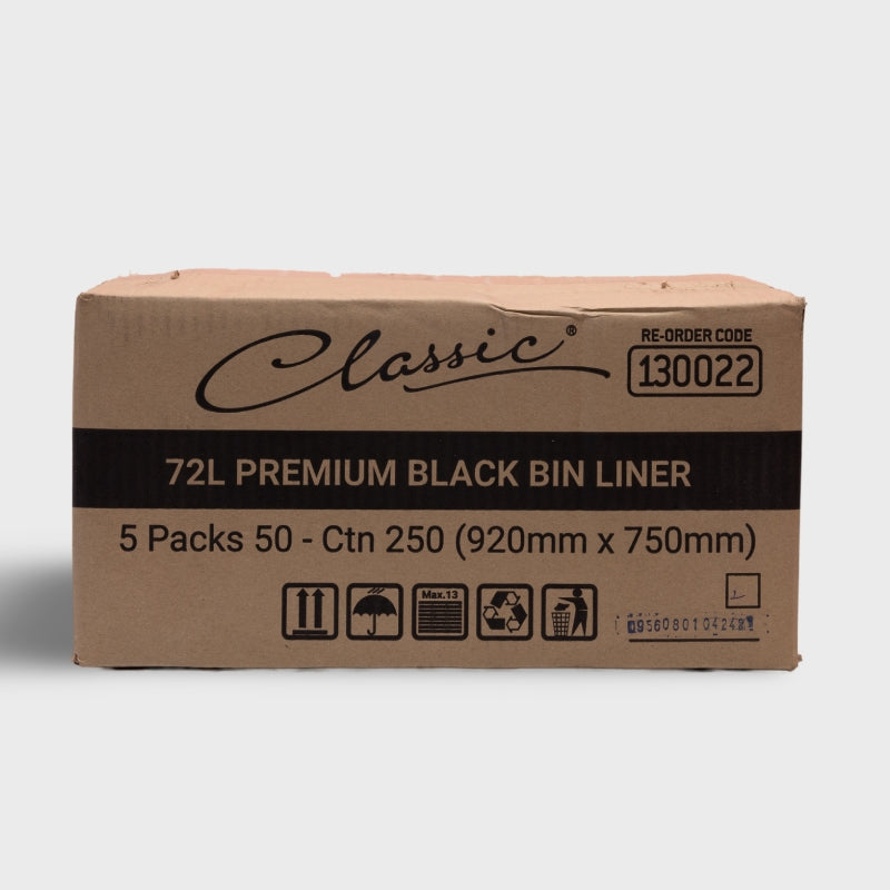 Classic Premium Bin Liners 72L