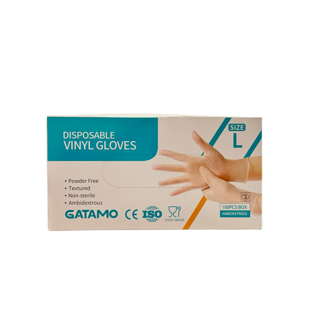 DISPOSABLE VINYL GLOVES (LARGE)