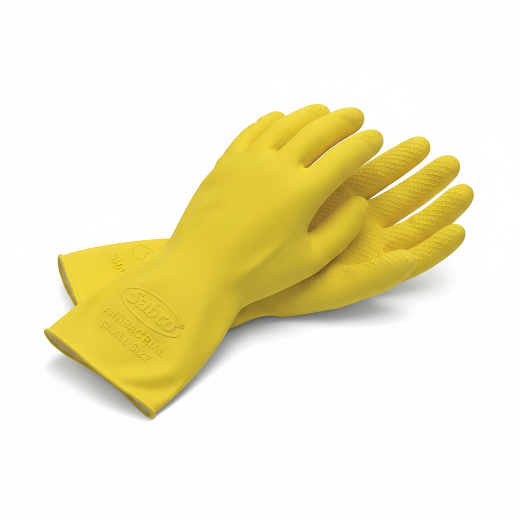 Sabco Antibacterial Latex Gloves (Small)