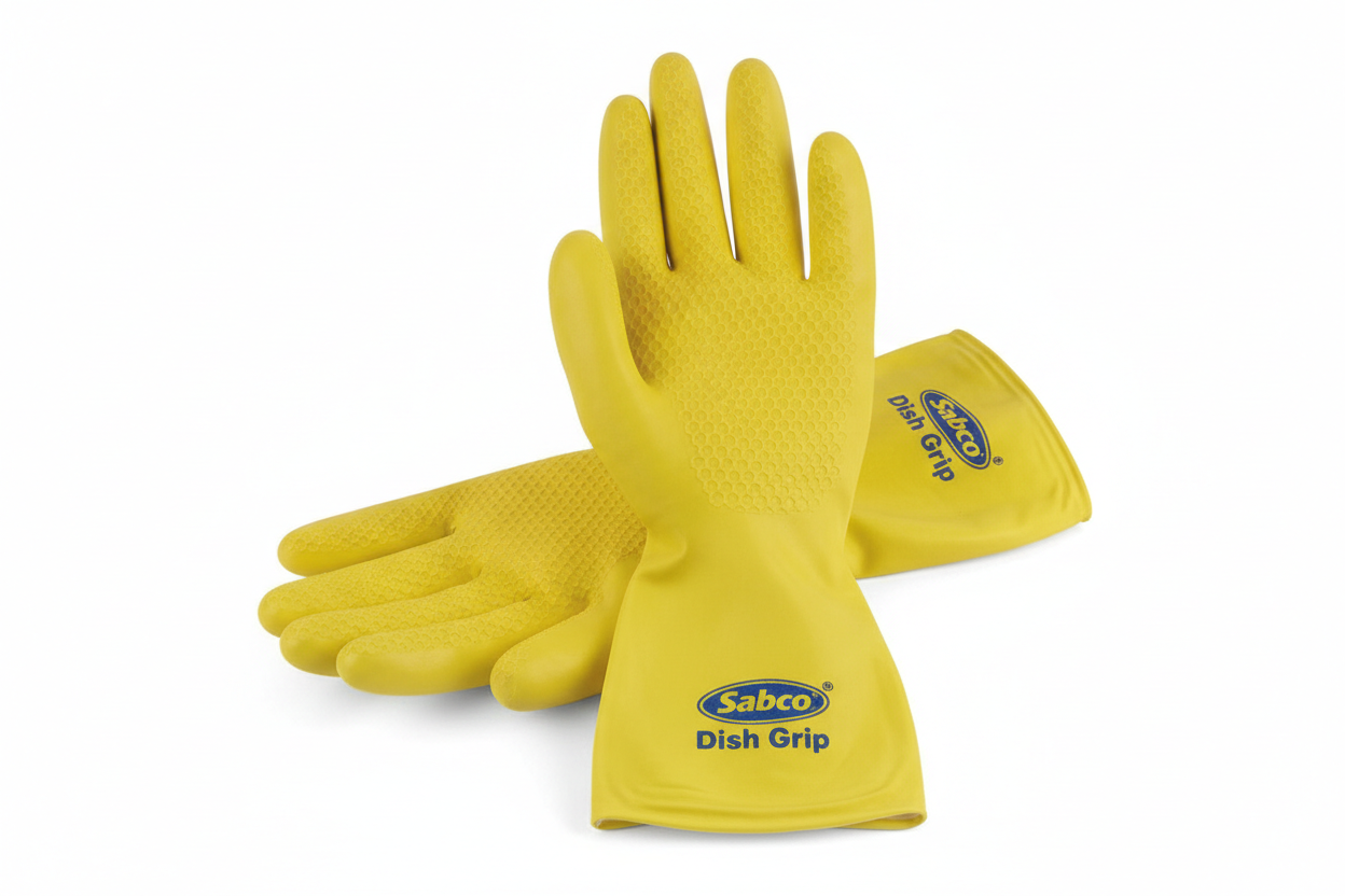 Sabco Dish Grip Latex Gloves (Small)