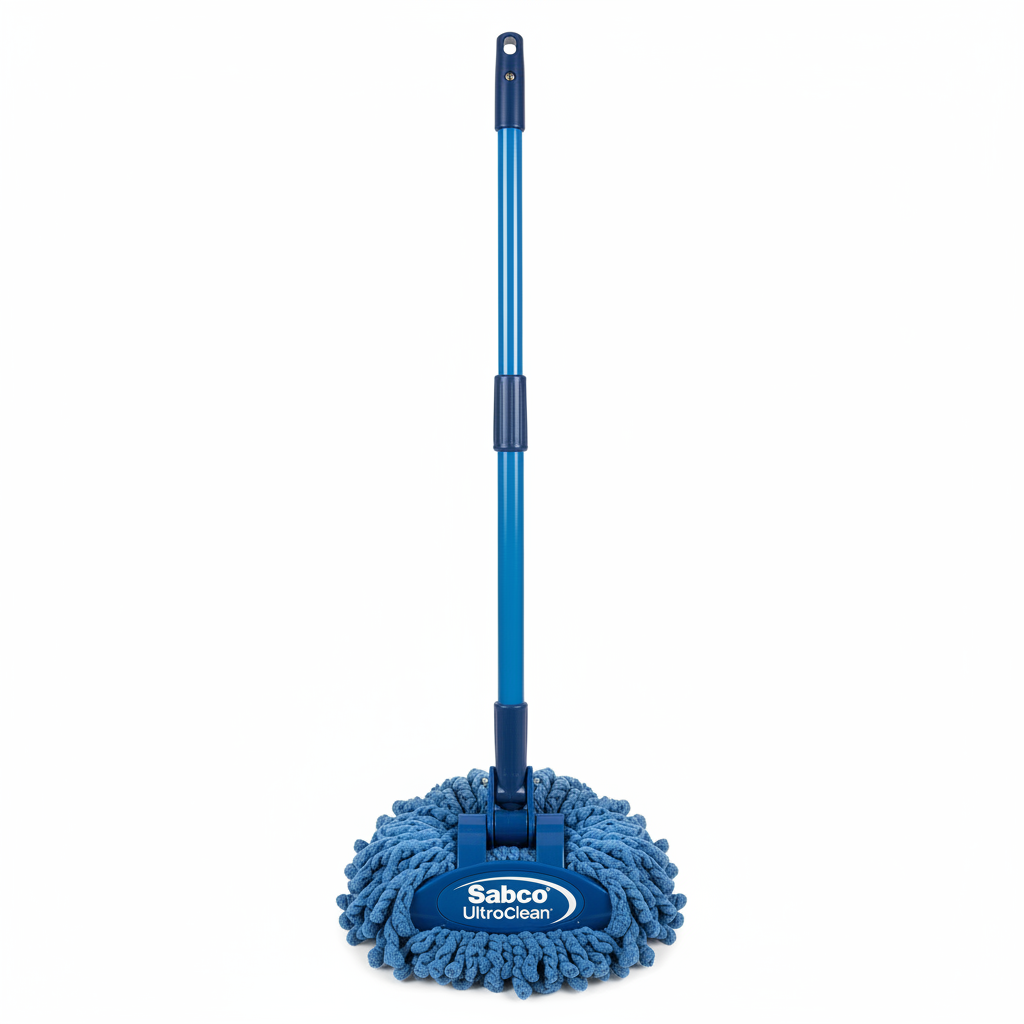Sabco Ultraclean Microfibre Round Mop (Blue)
